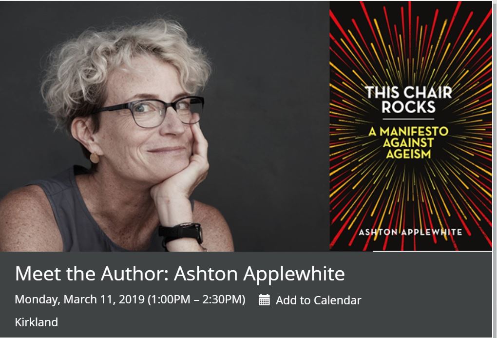 Ashton Applewhite, author of "This Chair Rocks"