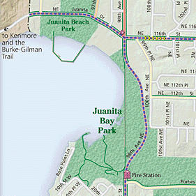 Map of Juanita Bay Park
